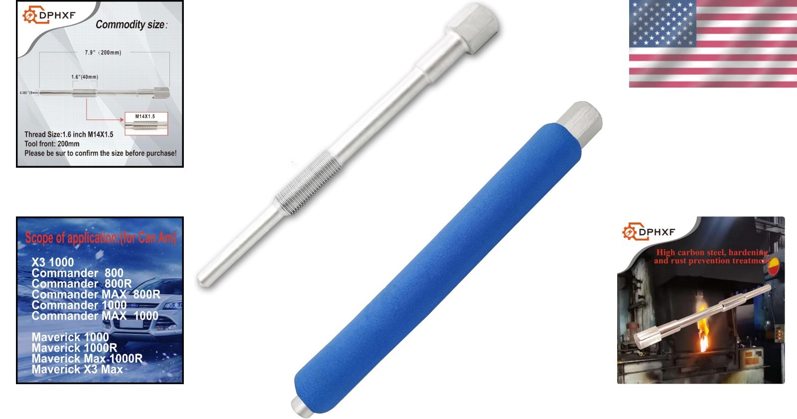 Hardened Steel Clutch Puller Tool for Can-Am Models – 7.9 Inch, Lightweight