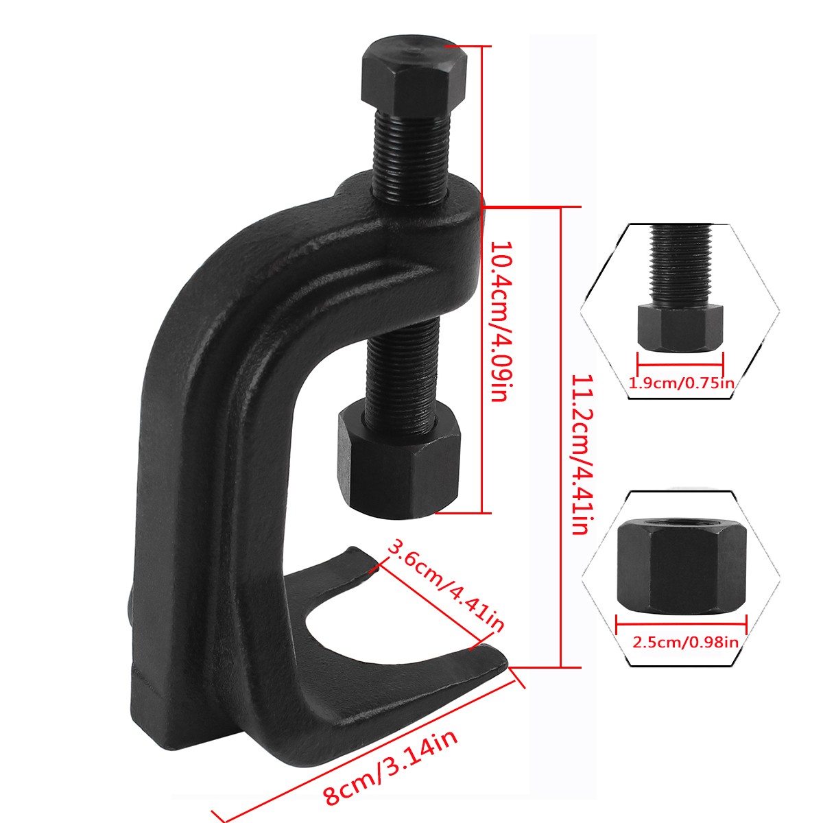 Black Ball Joint Separator for Cars Trucks SUVS Ball Puller Extends Up to 2 3/8″