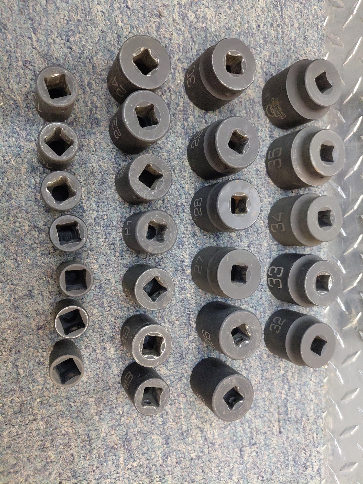 Matco Tools – lot of (25) 1/2” Drive Sockets CP M6AV Series – FREE SHIPPING