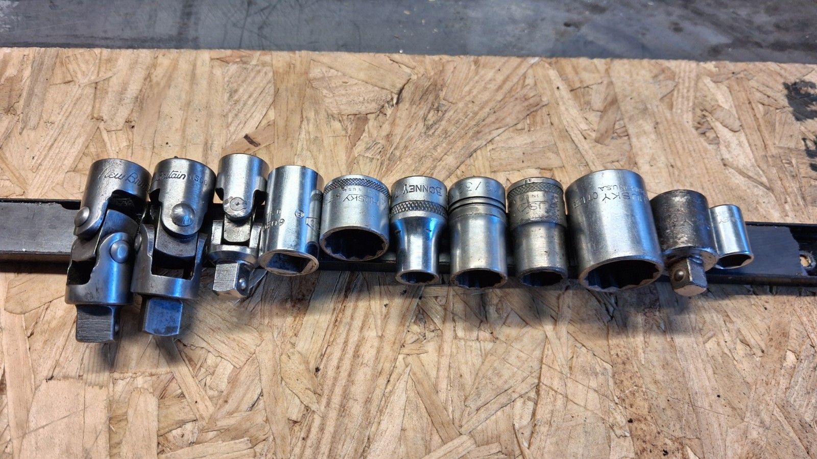 Vintage Socket Lot Huskey Bonney Vulcan New Britain 1/2″ 3/8″ 1/4″ Drive US Made