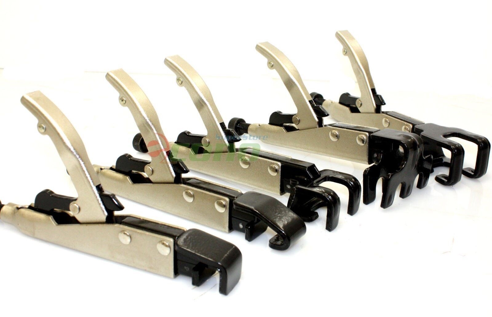 5Pc Axial Locking Clamp Auto Fen Welding Grip Pliers Set Types W, L, J, LL, JJ
