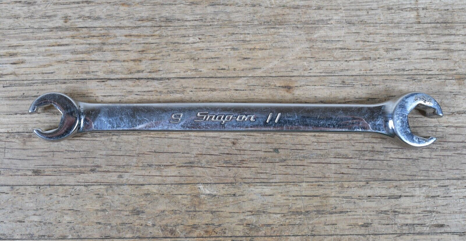 Snap-On RXFMS911B Service Line Flare Nut Open End Wrench Metric 9mm 11mm USA