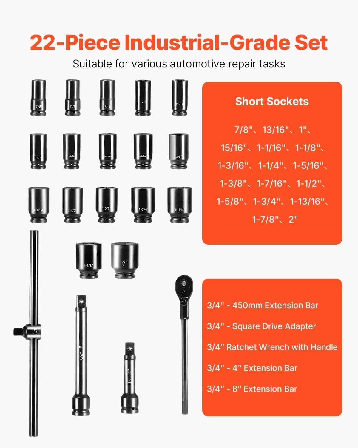 CR-V Rugged Construction Impact Sockets