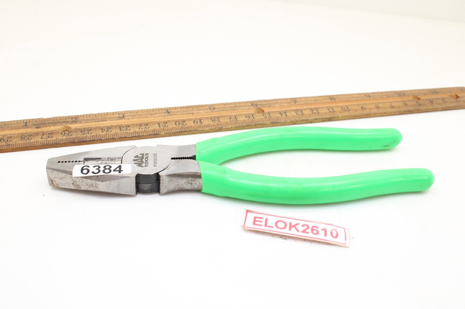 MAC Tools P301832G 7″ Green Rubber Handle Cutters Linesman Pliers USA