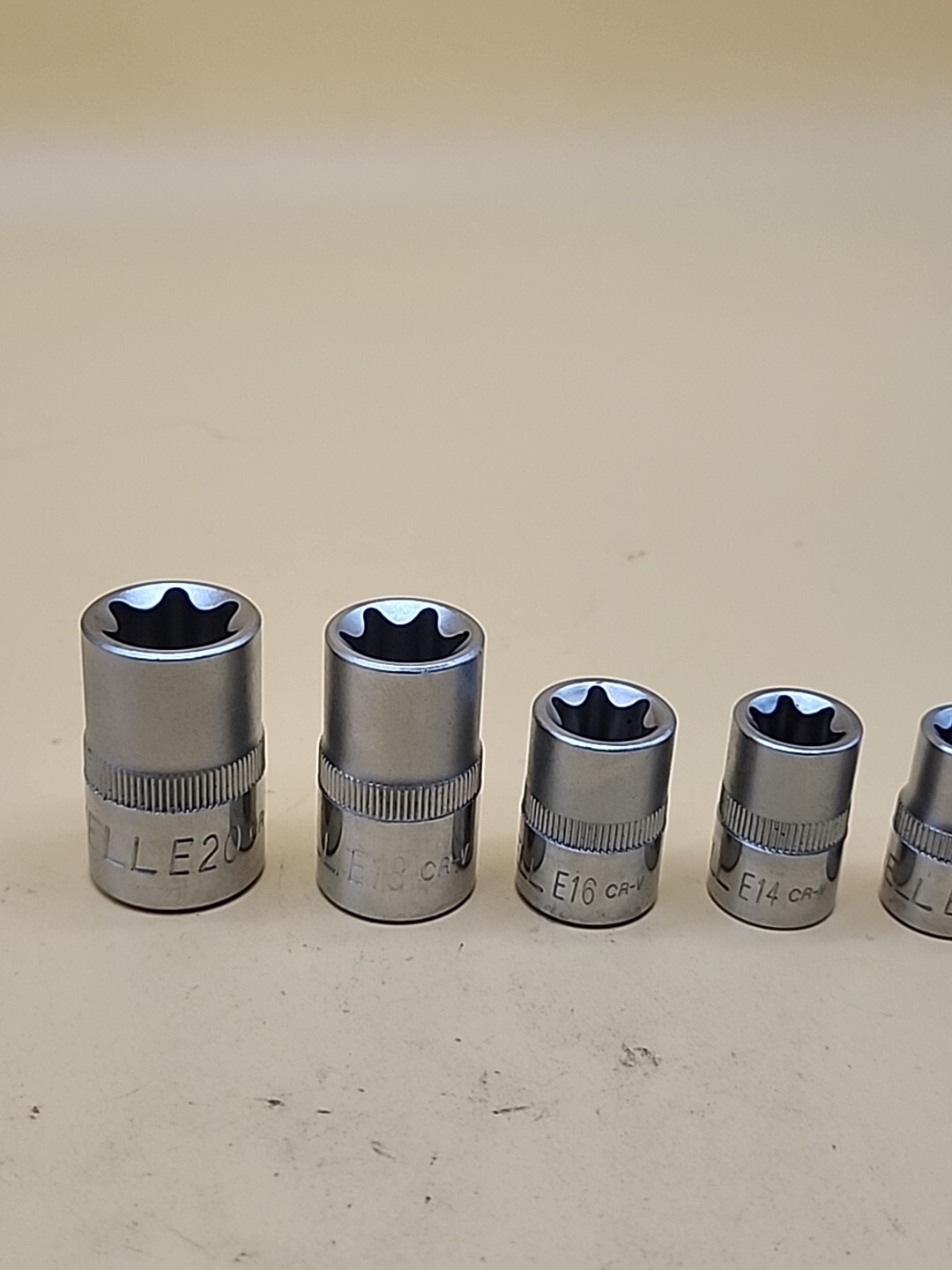 11 pc Cornwell Torx Star Bit Female E Socket Set E4-5-6-7-8 E20-18-16-14-12-10