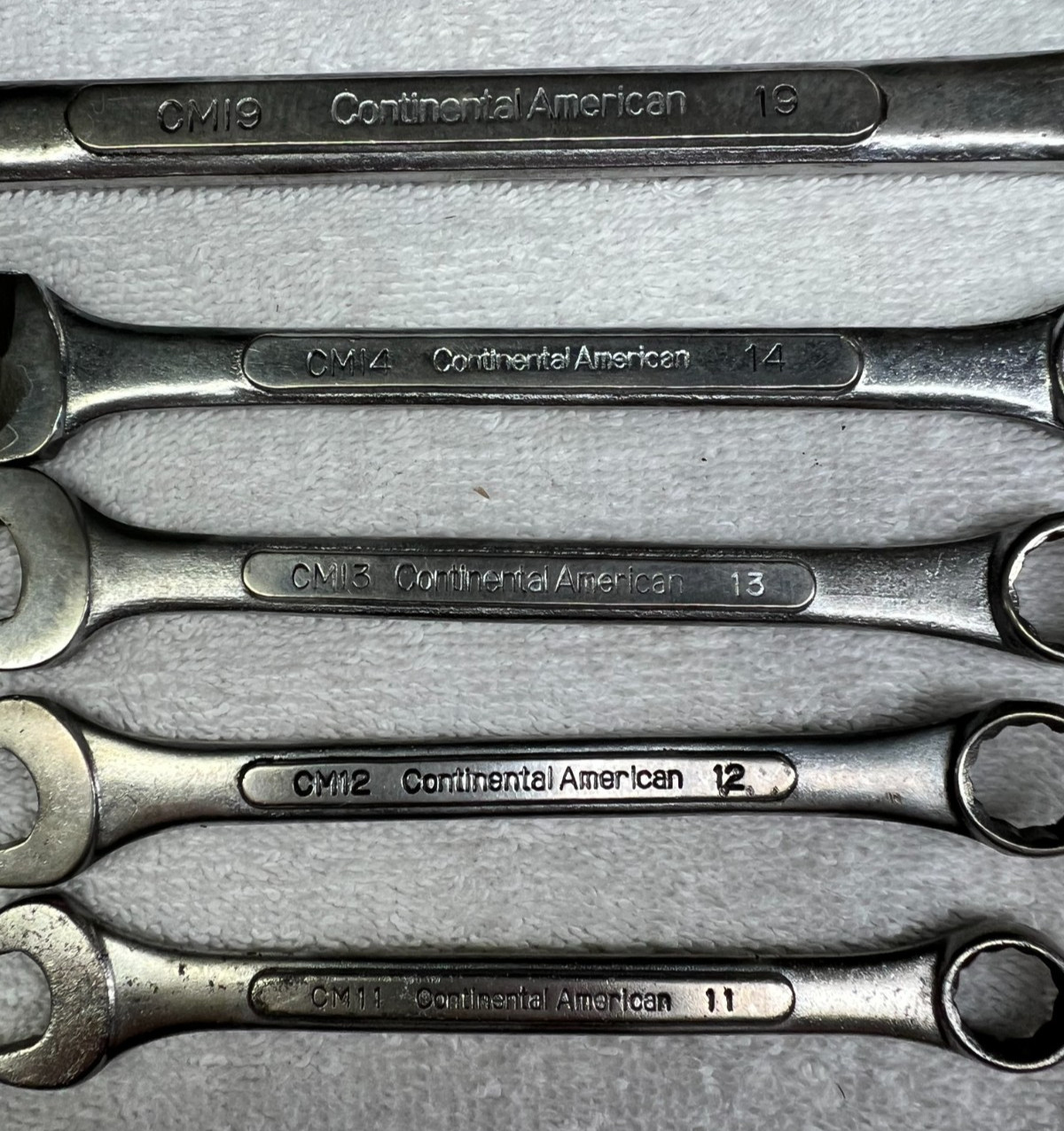 Continental America Wrenches 19/14/13/12/11mm Metric Lot of 5