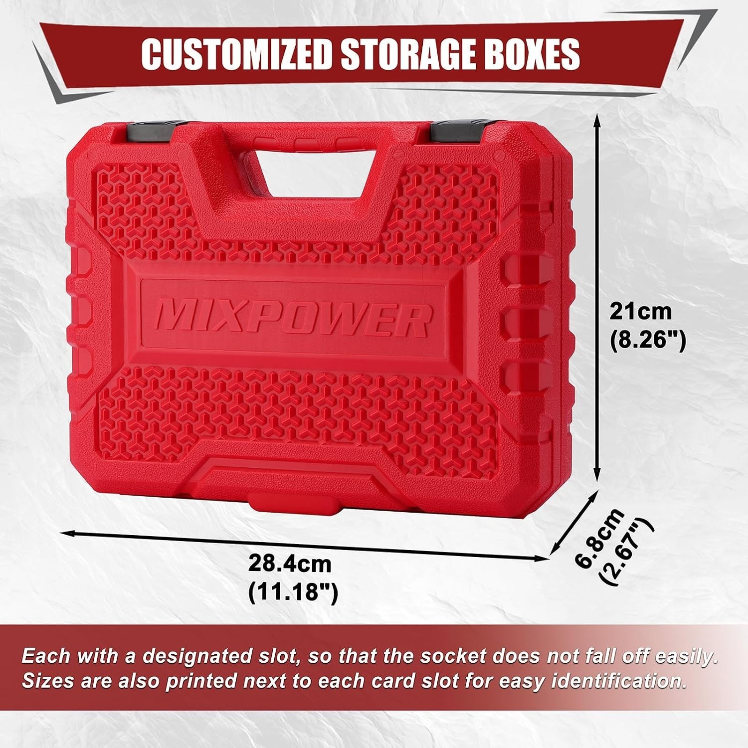 Comprehensive 50-Piece Chrome Vanadium Impact Socket Set – 5/32″ to 15mm Sizes