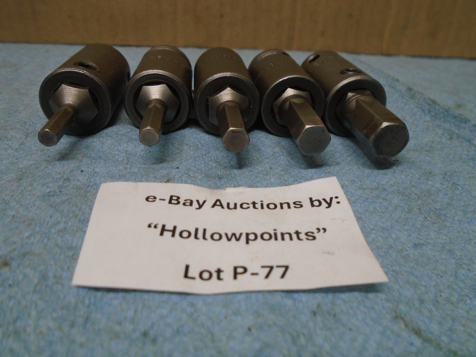 Apex Dayton O USA Impact Hex Allen Bit Set 5Pc 3/8″ Drive 5/32″ thru 3/8″ P77