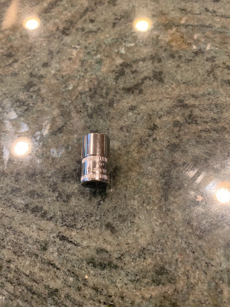 Snap-On tmm9 9mm metric 1/4″ drive shallow 6 point chrome socket
