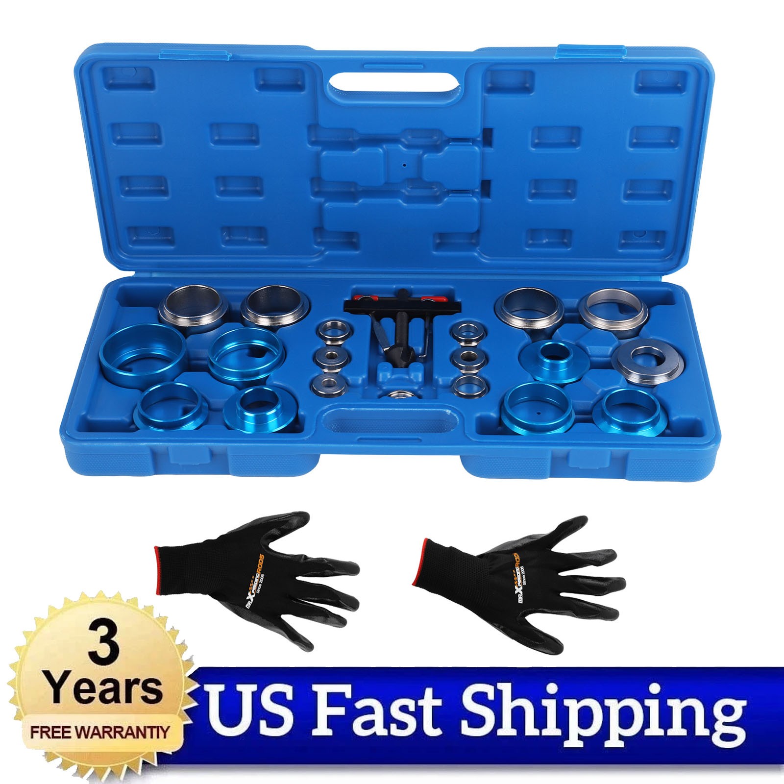 22pcs Crankshaft Camshaft Oil Seal Remover Installer Puller Adapters Tool Kit