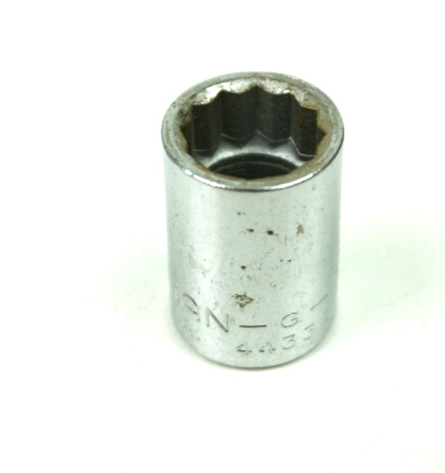 Craftsman -G- 7/16″ 12 Point Shallow Chrome Socket 3/8″ Drive 44332 USA