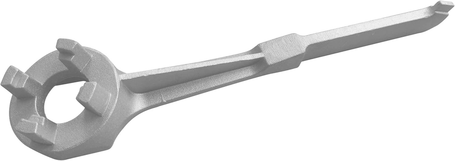 Multi-Functional Aluminum Drum Wrench – Fits Plastic & Metal Bung Caps 2″/3/4″