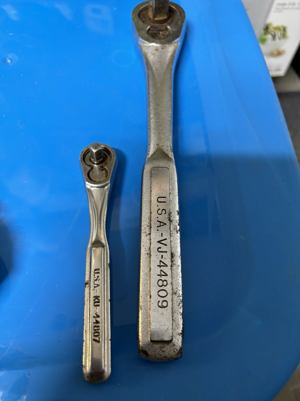 2 Craftsman USA Rachets. #44809 1/2” Drive & 44807 1/4” Drive. Parts Only. (17)