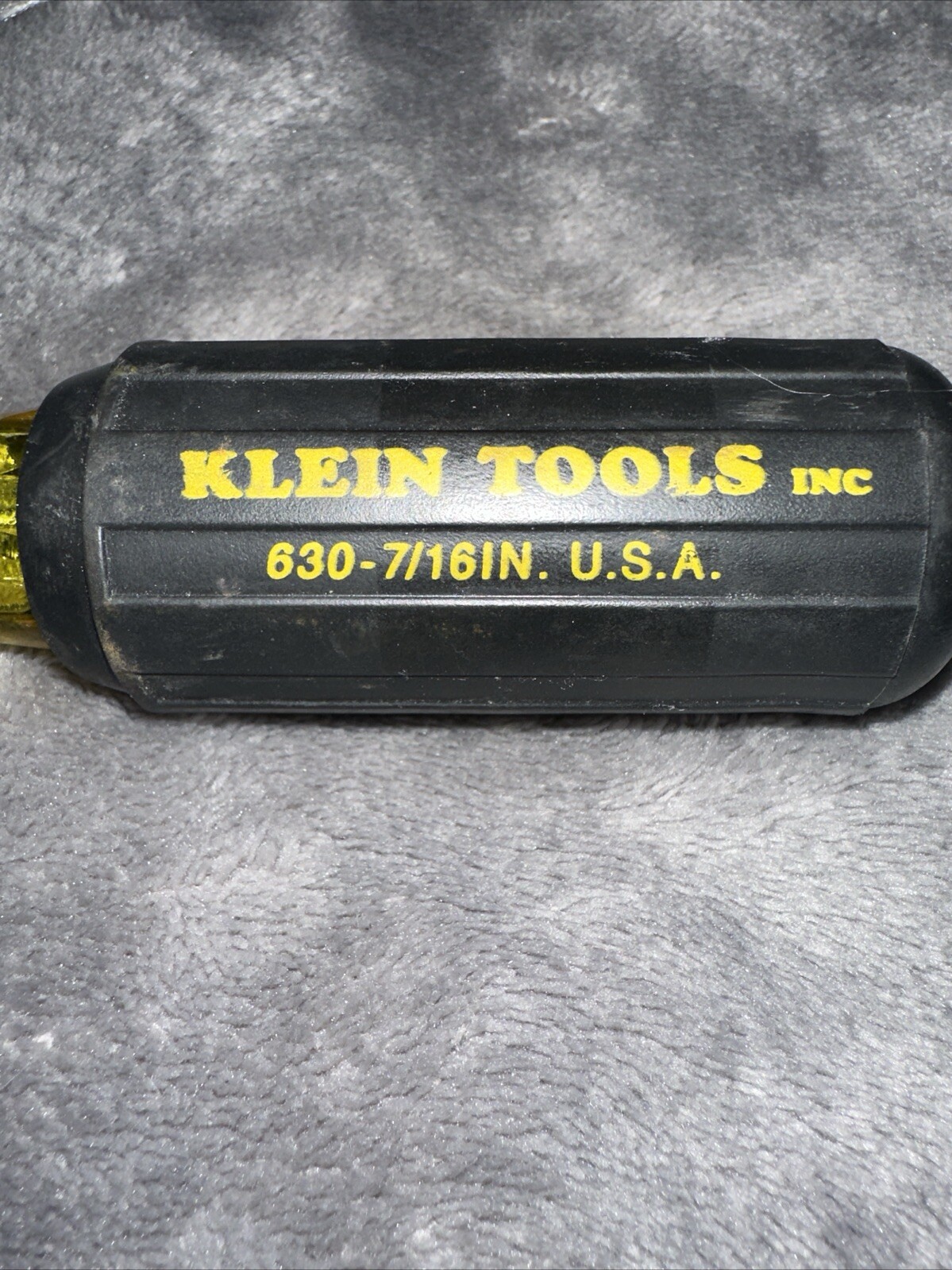 KLEIN TOOLS 630 ~ 7/16 Inch SAE 6 Point NUT DRIVER MADE IN USA