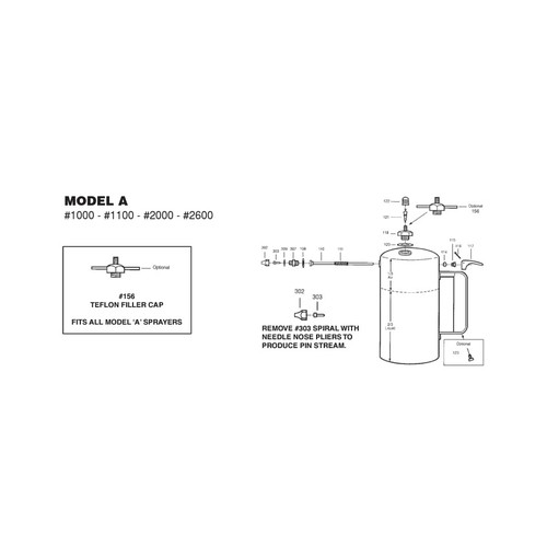 Sure Shot A1000W White Steel Sprayer, 32 Oz, Powder Coated Steel, Refillable