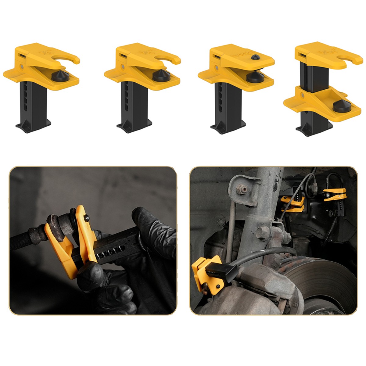 Brake Line stopper Clamp Kit Leakproof Fluid Line Stopper Set 3/8″ 5/16″ 1/2″