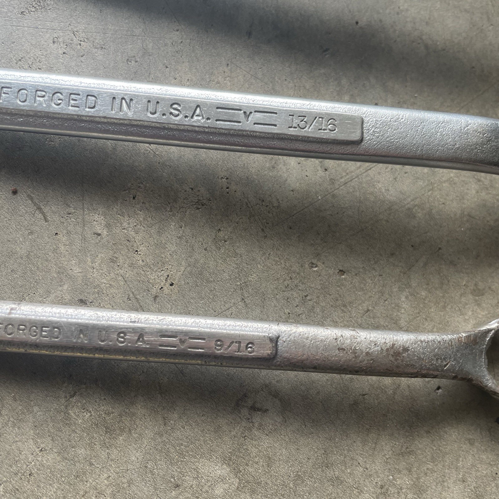 Vintage Craftsman 4pc 12 point SAE Double Offset Box End Wrench Set USA Made =V=