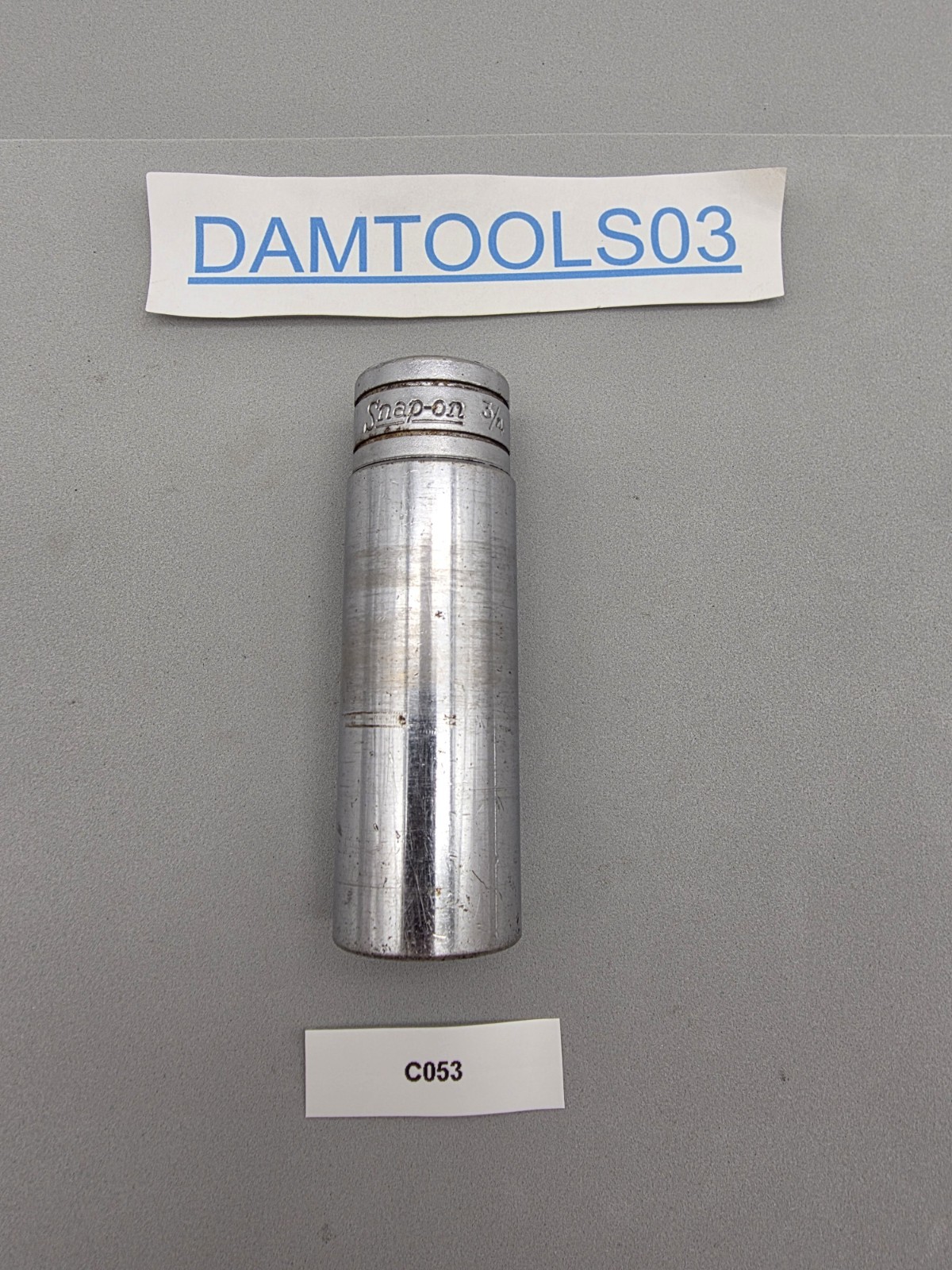 Snap On Tools 3/4” Deep 1/2” Drive Socket 6 Point Chrome TS241 USA