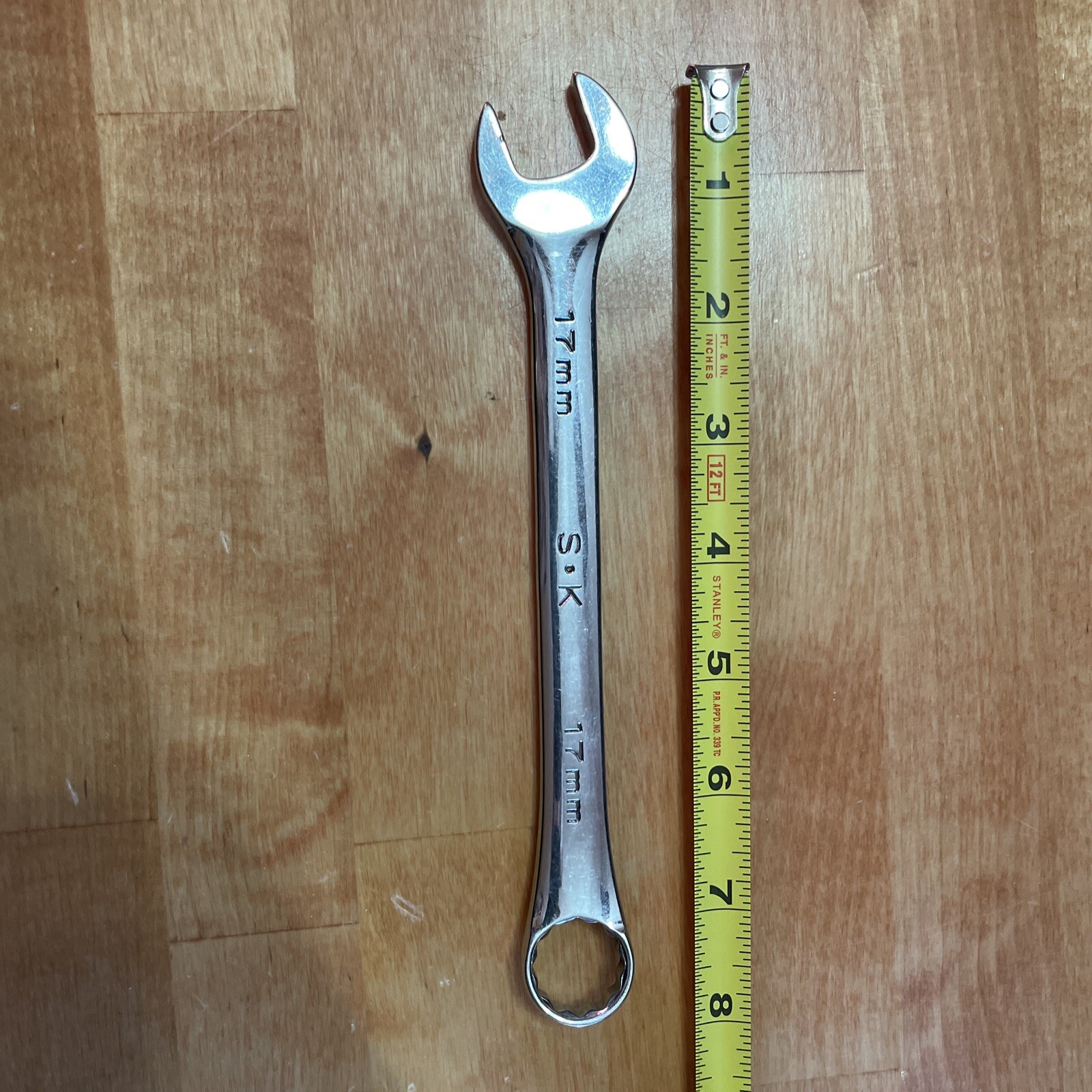 SK Tools 17 Mm Regular Length Super Krome Combination Wrench 88317 Made In USA!
