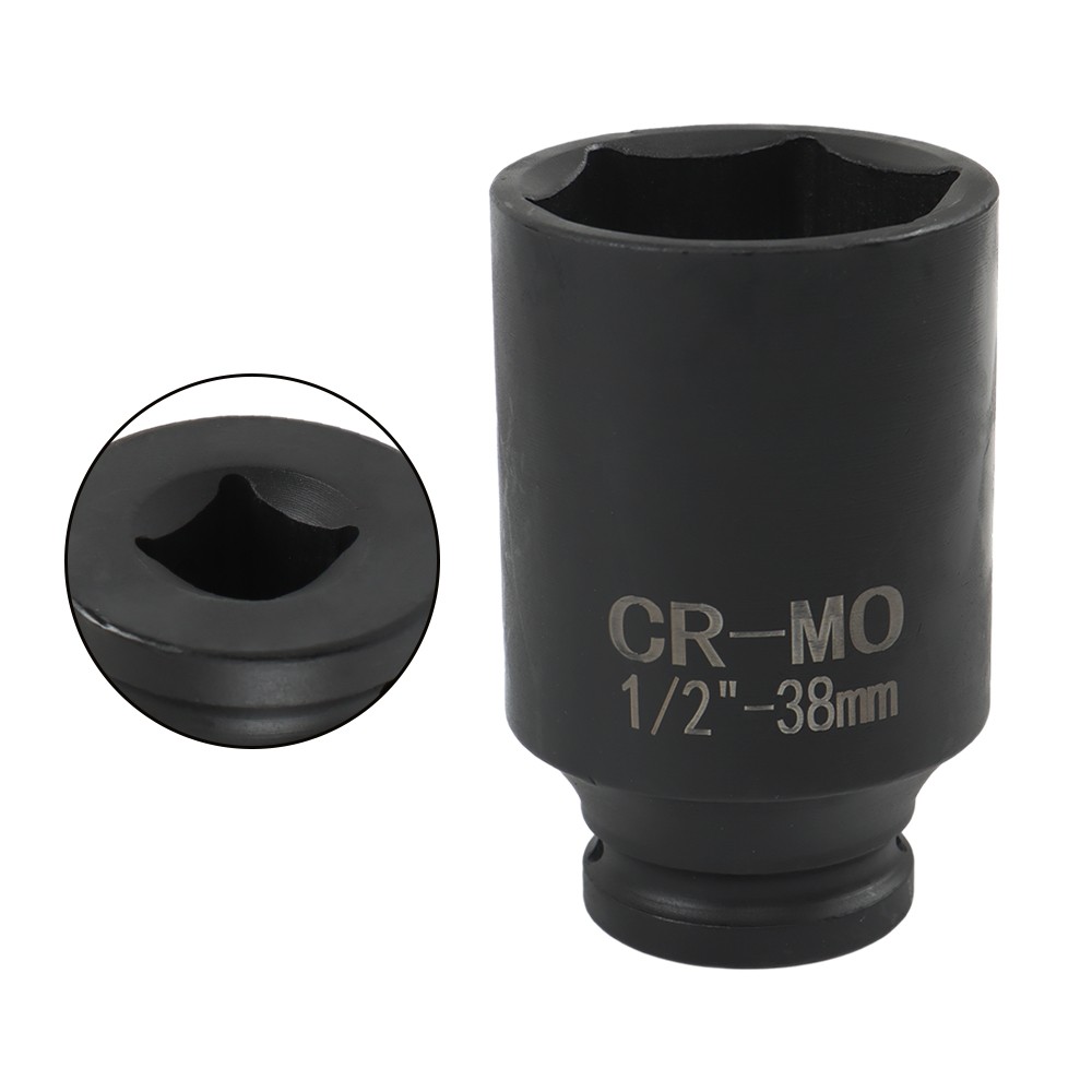 9 Pcs/Set 1/2″ Drive Metric Axle Hub Nut Socket 29-38mm Deep Impact Socket Tool