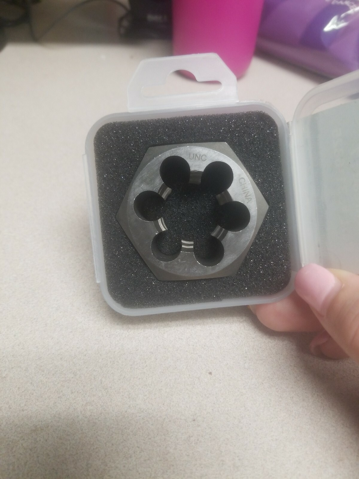 FMT Carbon Steel Hex Die 1-1/8″ Thread 7 Part#: 3116825