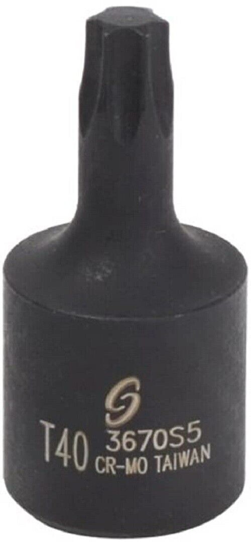 Sunex 3670S5 T40 3/8″ Drive Internal Star Male Impact Socket Tools