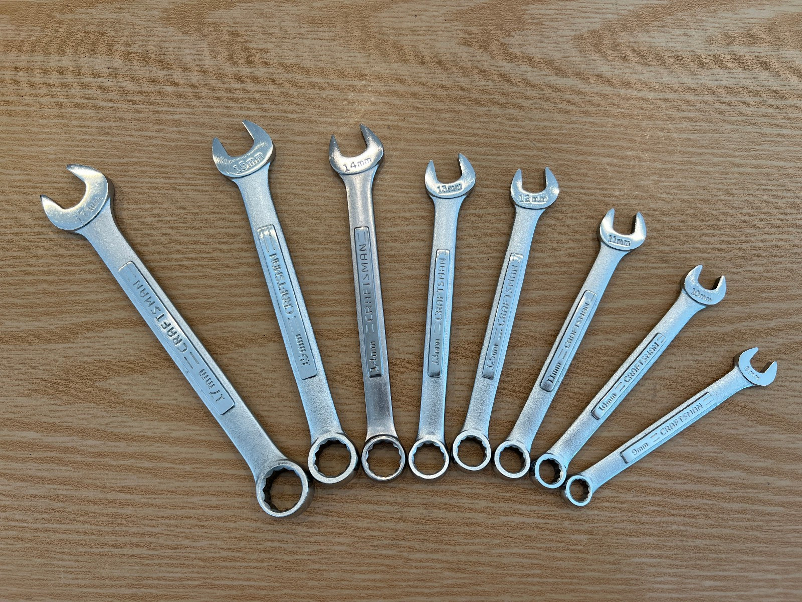 *Read description* Vintage Craftsman 8-Piece Metric Wrench Set 9- 17mm