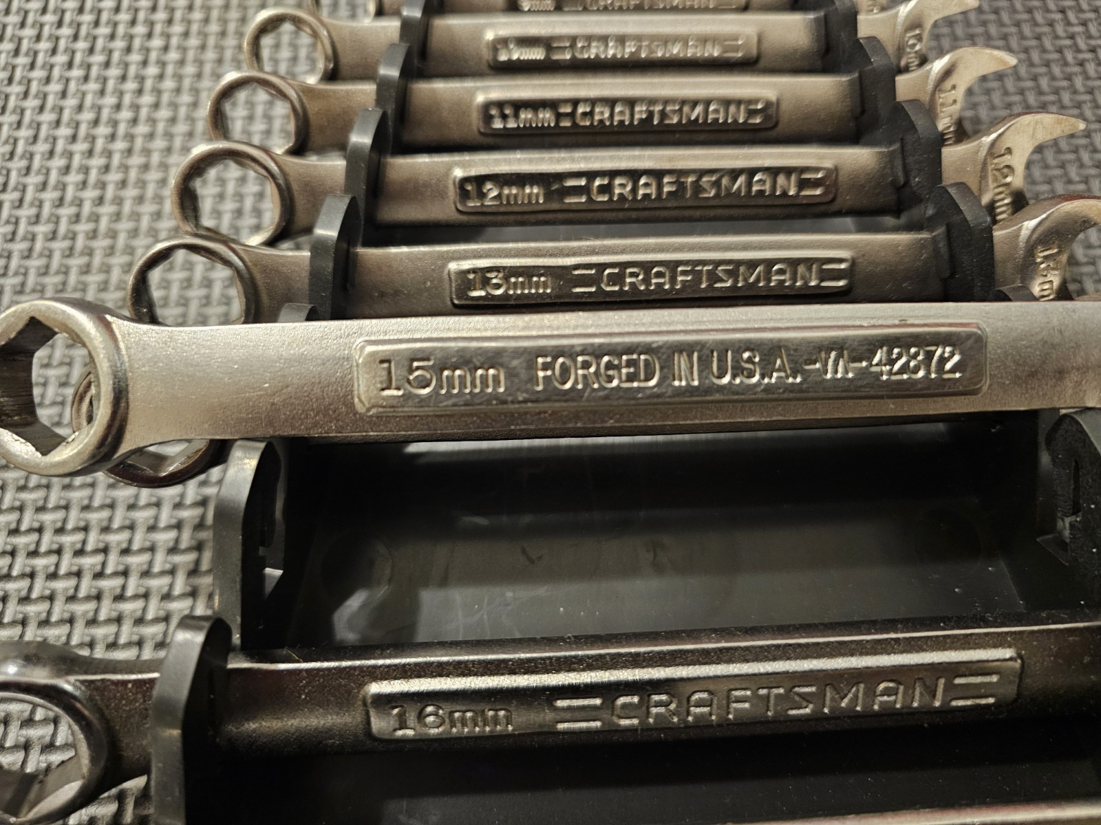 Craftsman 24 pc USA Metric & SAE 6 Point Combination Wrench Set 7-18 and 1/4-7/8