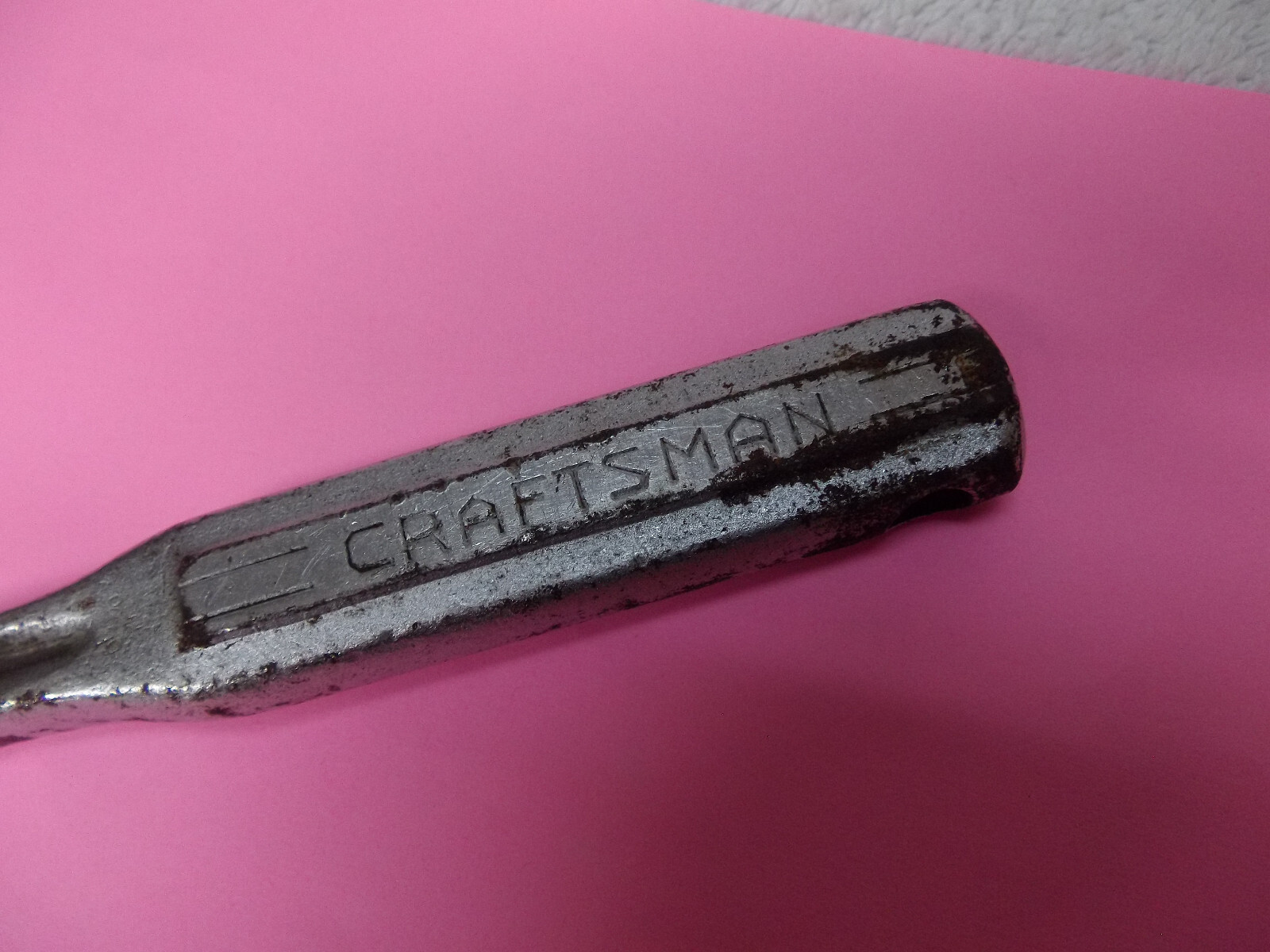 Vintage Craftsman 3/8 Breaker Bar Socket Wrench with hole through side of handle