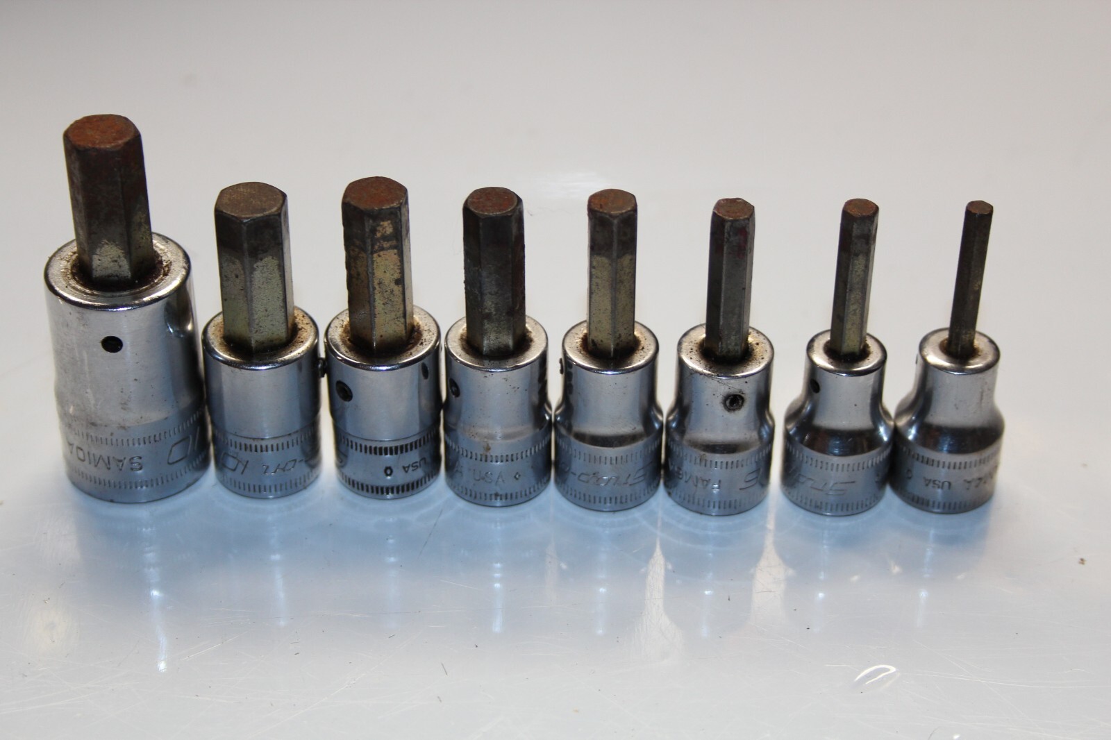 SNAP-ON TOOLS METRIC Standard Hex Bit Socket Driver SET USA 207EFAMY + SAM10A