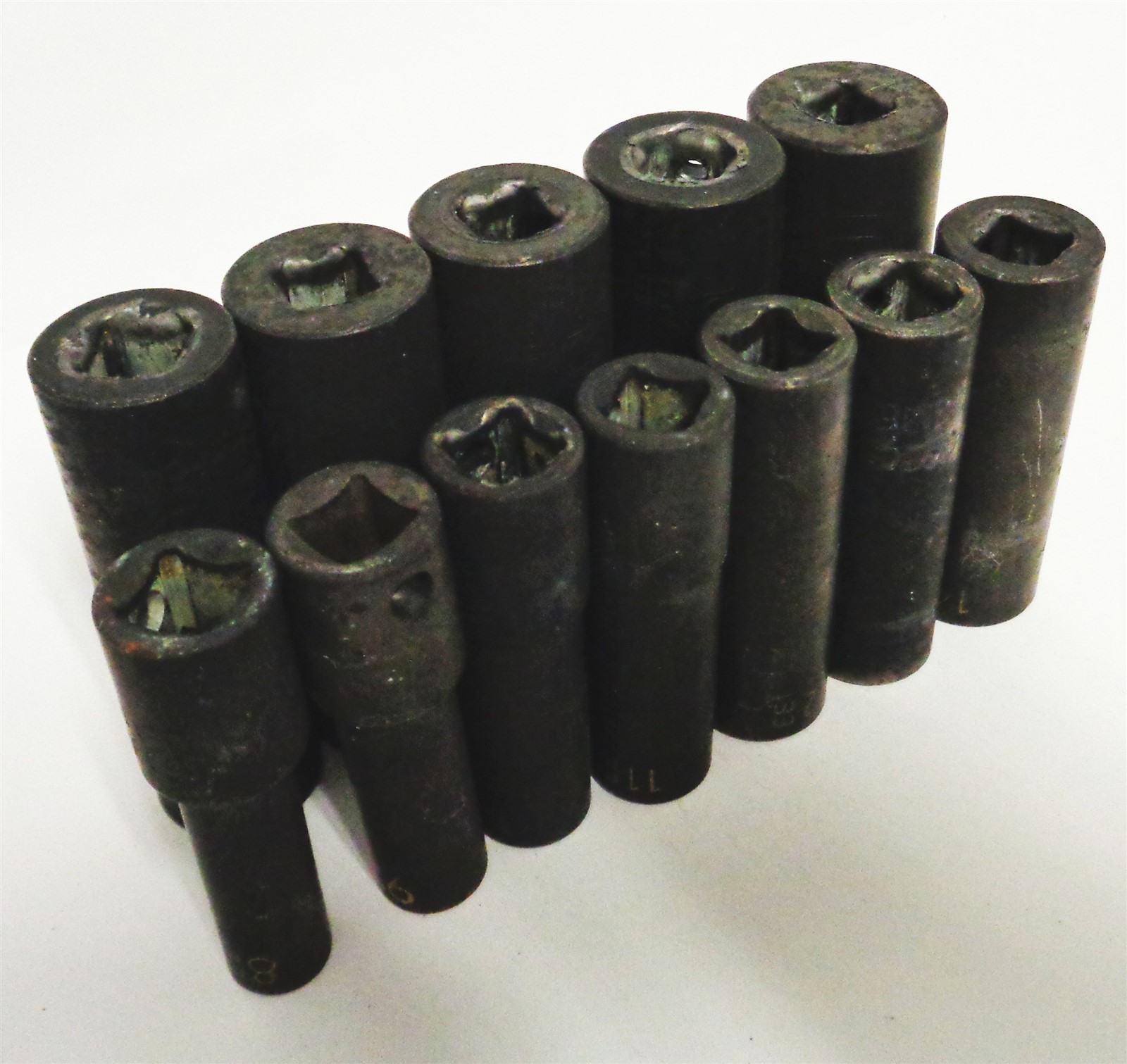 Matco SBIPM126TA 12pc 3/8″ Drive 6 Point Metric Mid-Length Impact Socket Set