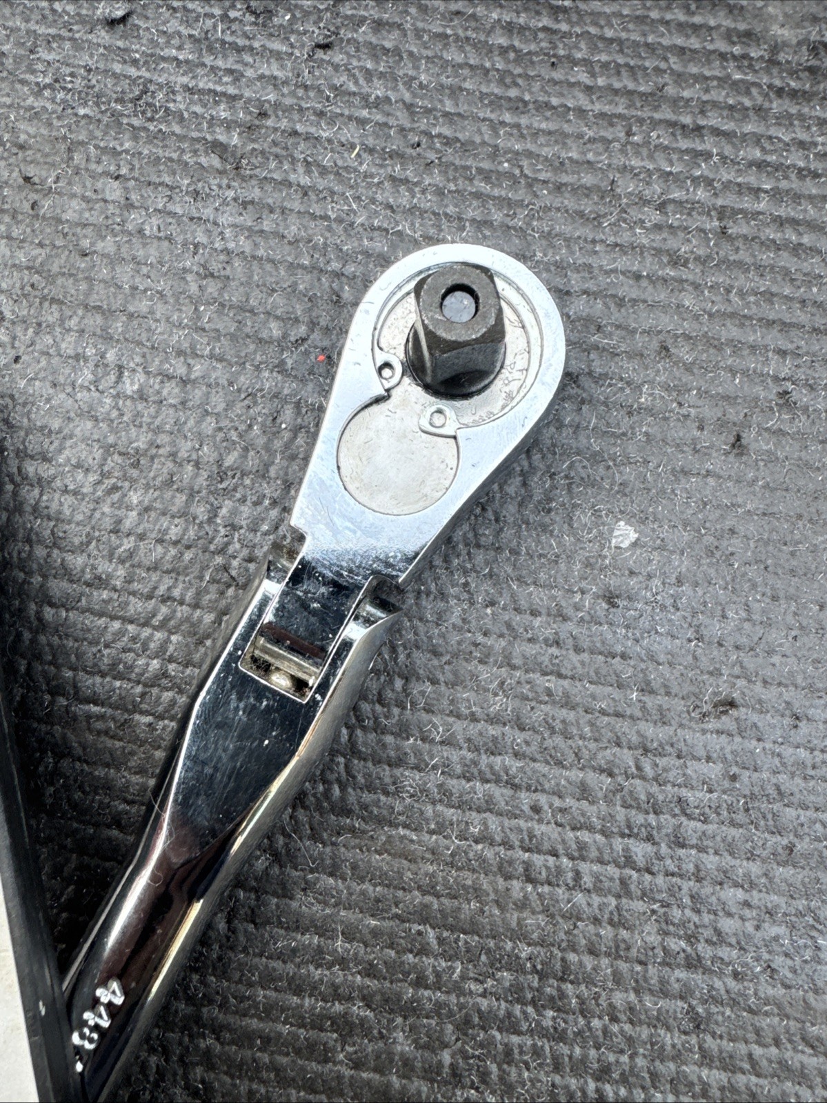Sears Craftsman Nos 3/8” Drive Stubby Flex Head Ratchet 44834 Full Polish Import