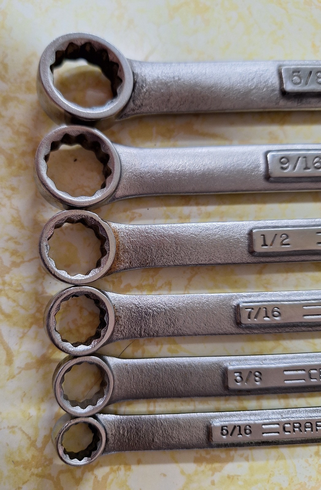 Craftsman Professional VA set of 6 SAE Speed Wrenches Excellent condition USA