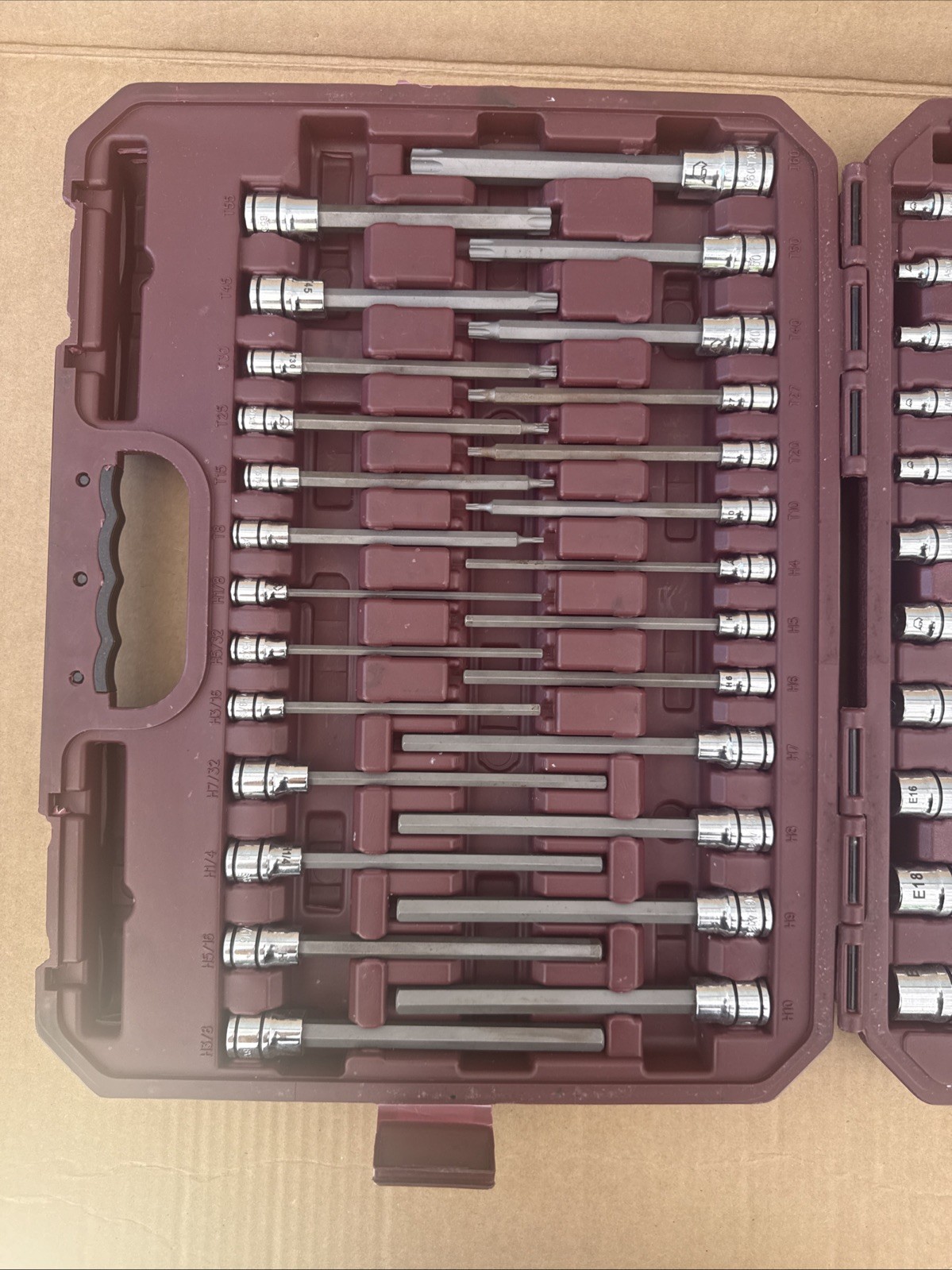 Matco Tools 75 Piece Master Torx And Hex Socket Set Snap Latch Case SBS75VA
