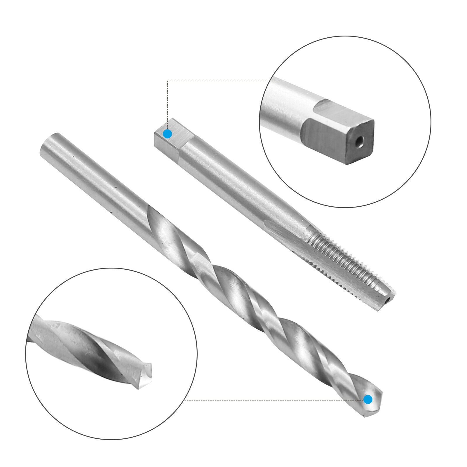 30x Metric Thread Repair Insert Kit M8 X 1.25mm Helicoil Car Pro Coil Tool US