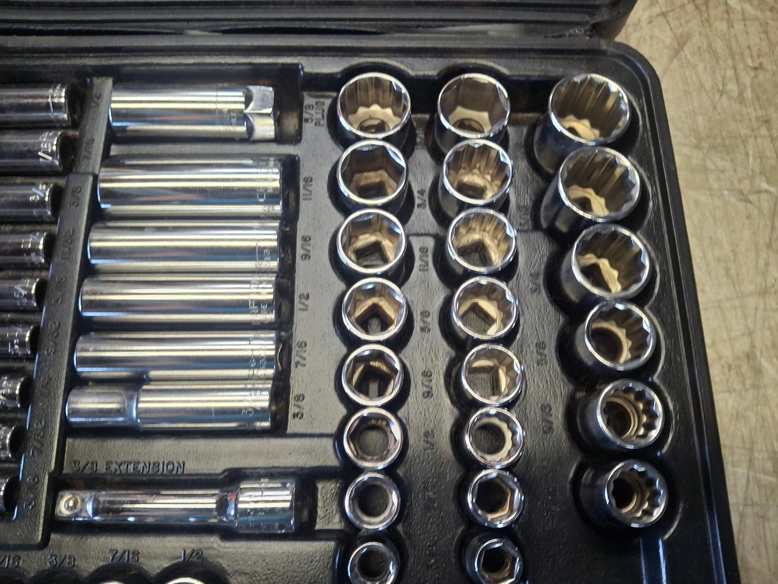 🇺🇸 Sears Craftsman USA 33285 Mechanic Service Socket Tool Set w/ Ratchets