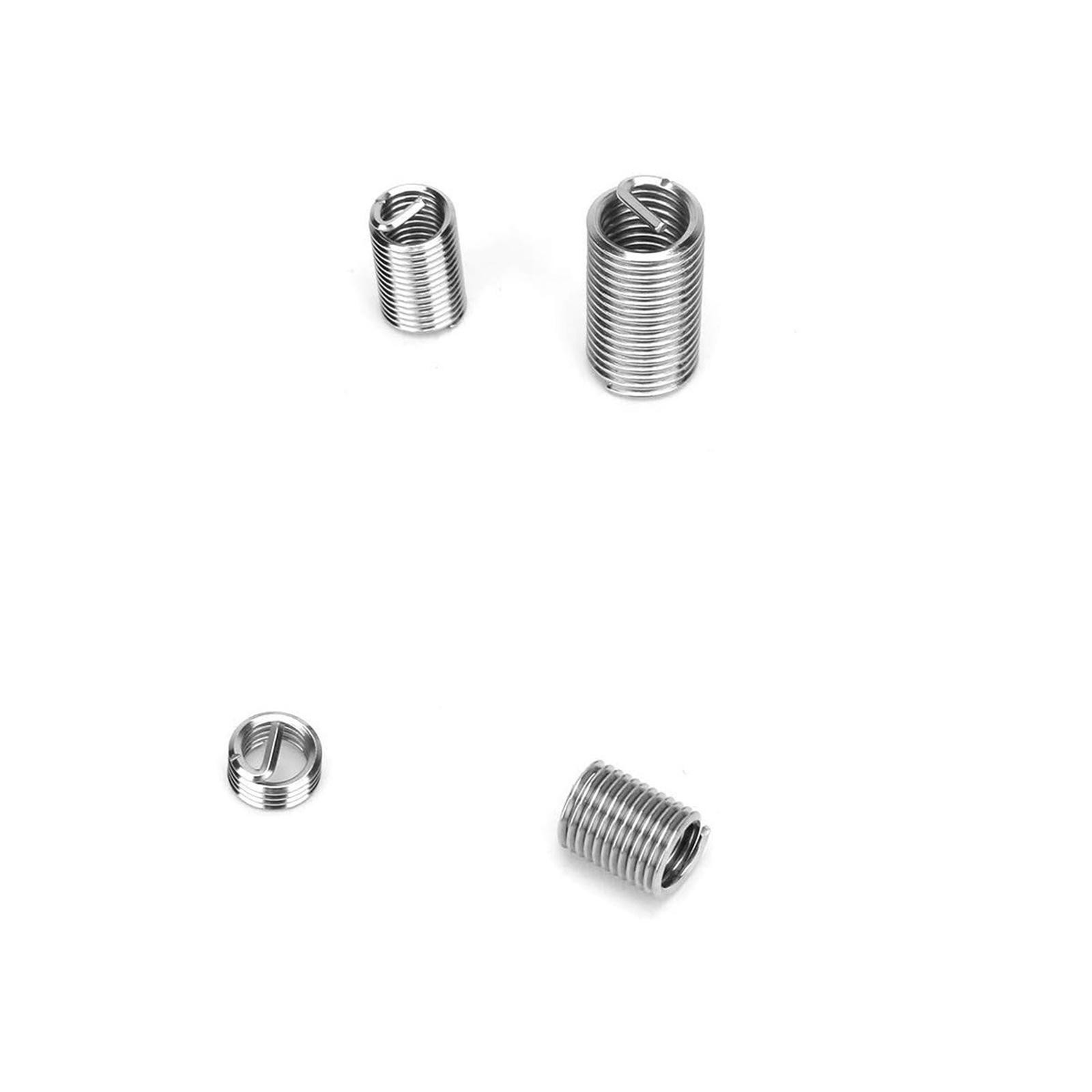 110Pcs Thread Repair Insert Assortment Wire Screw Sleeves Thread Inserts Kit 1D