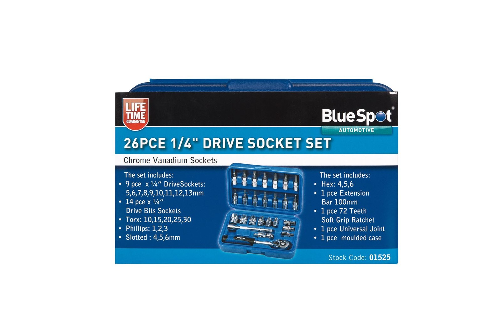 Blue Spot Tools – Socket Set 26 Pce