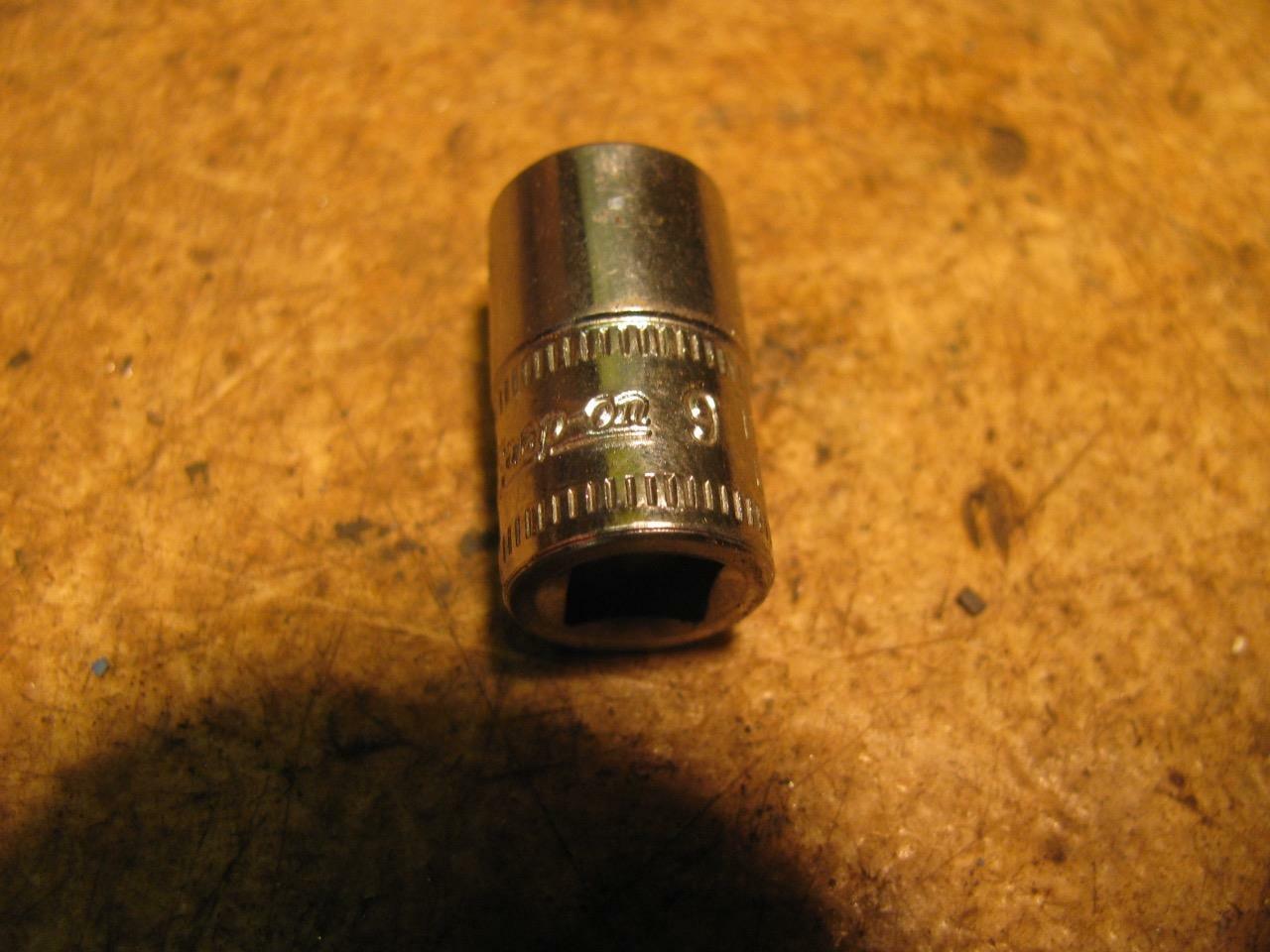 Snap On TMM9 9mm Metric Shallow Socket 1/4″ Drive