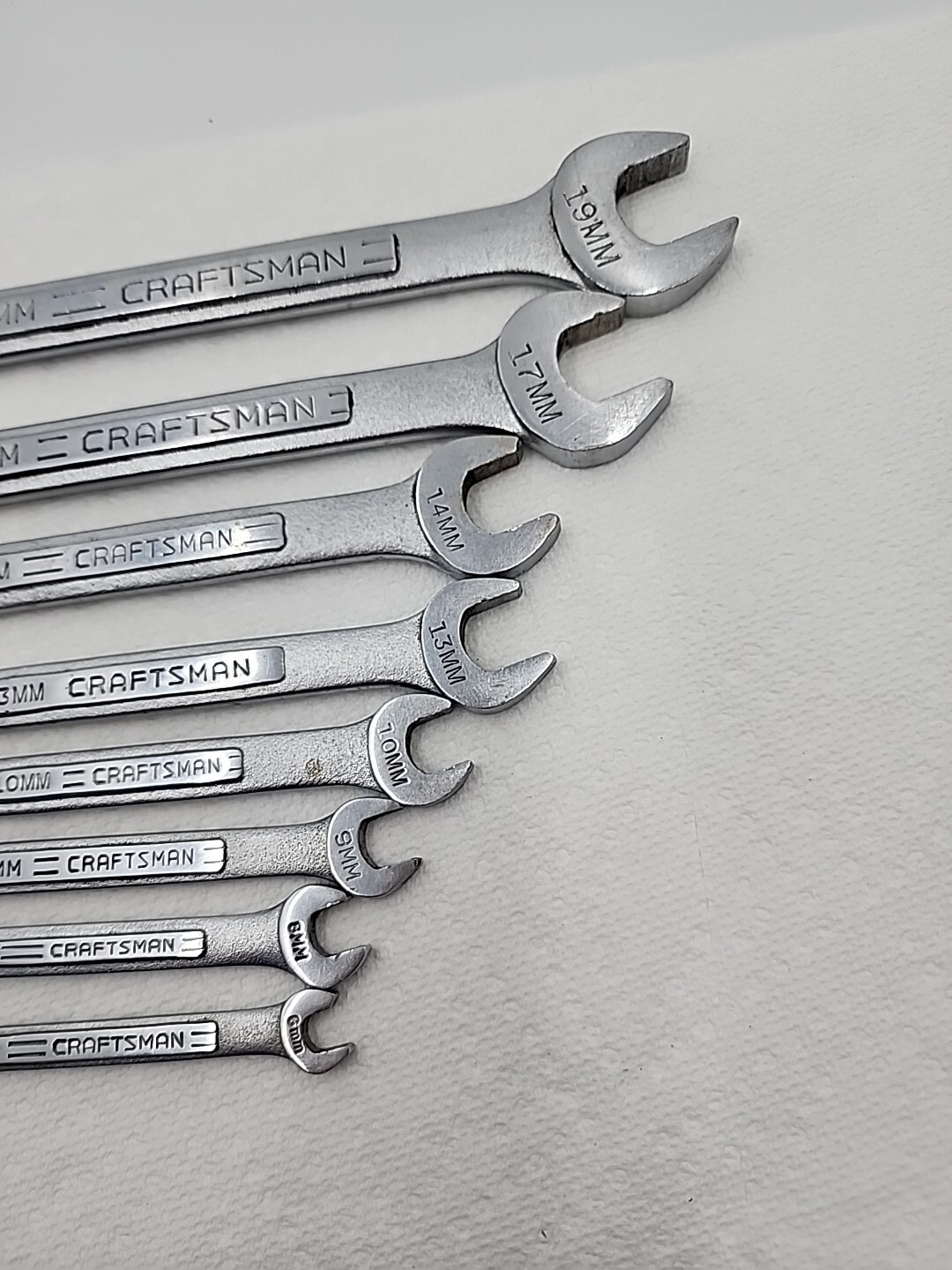 Craftsman 8pc Metric Combination Wrenches Series-V-&-VV- 19 17 14 13 10 9 8 6 MM