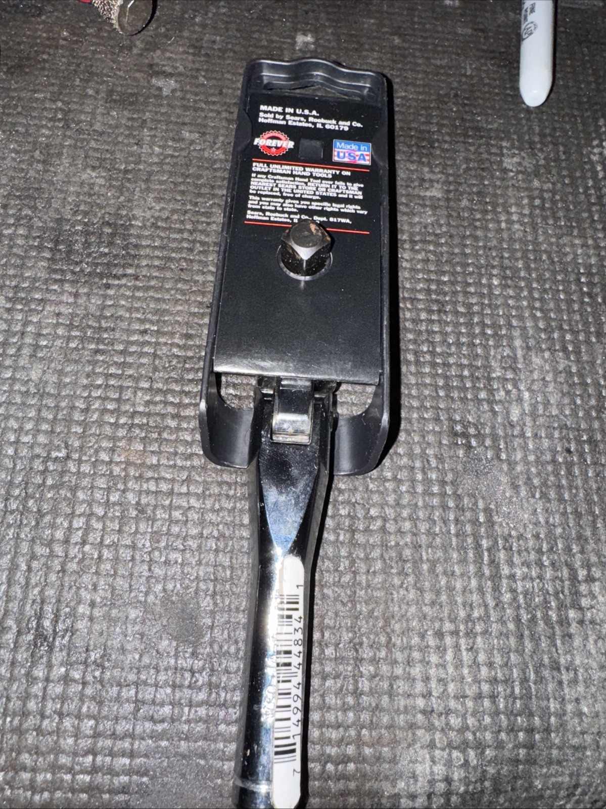 Sears Craftsman USA Nos 3/8” Drive Stubby Flex Head Ratchet 44834 Full Polish