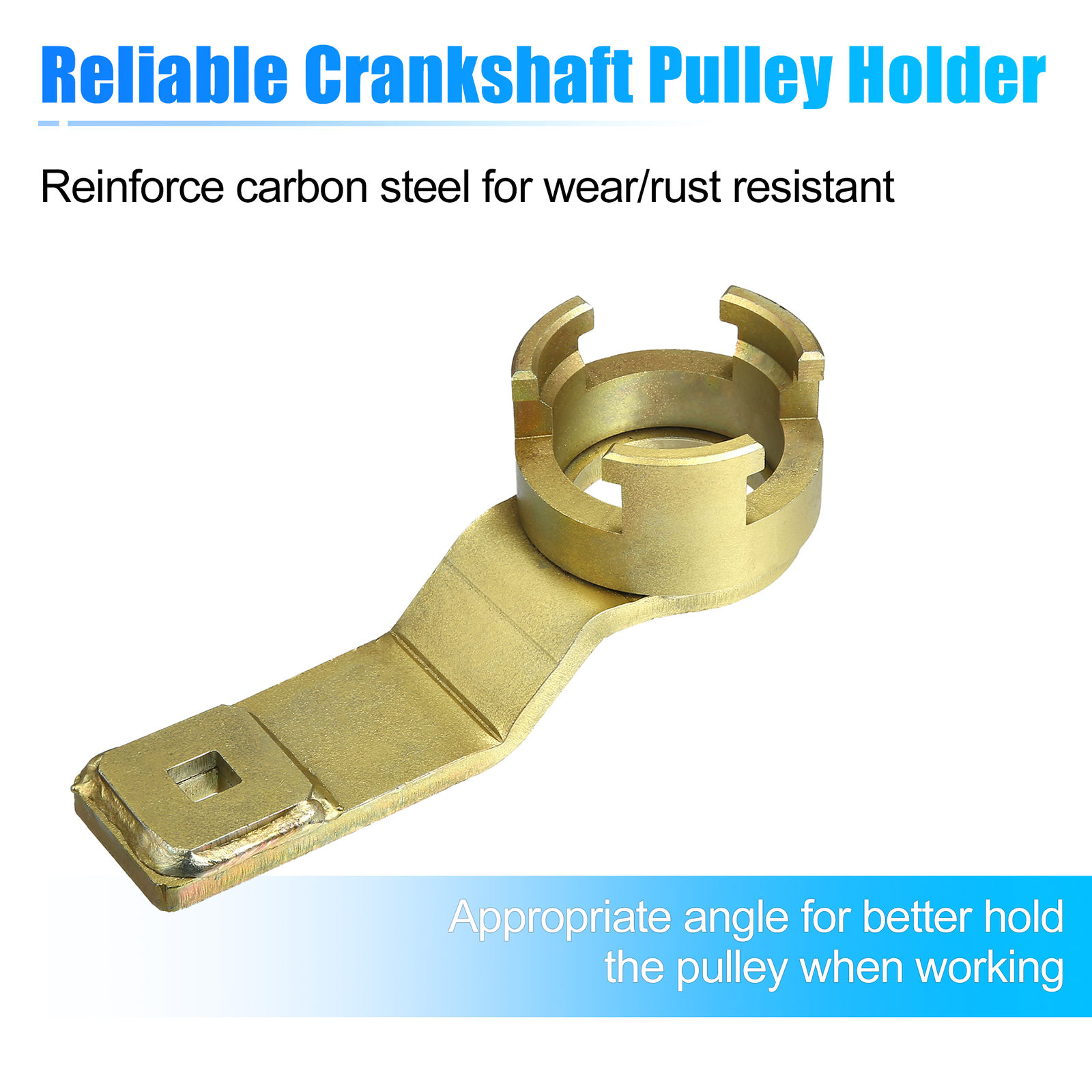 Crankshaft Pulley Holding Tool 999-7128 for Ford 1.8 2.0 2.3 for Volvo 1/2 Drive