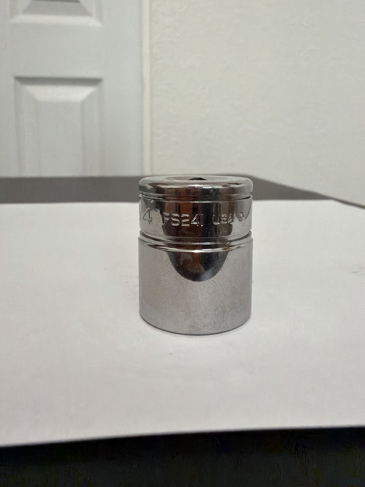 Snap-on Tools FS241 SAE 3/8″ drive 3/4” Shallow 6 Pt. Socket Chrome USA