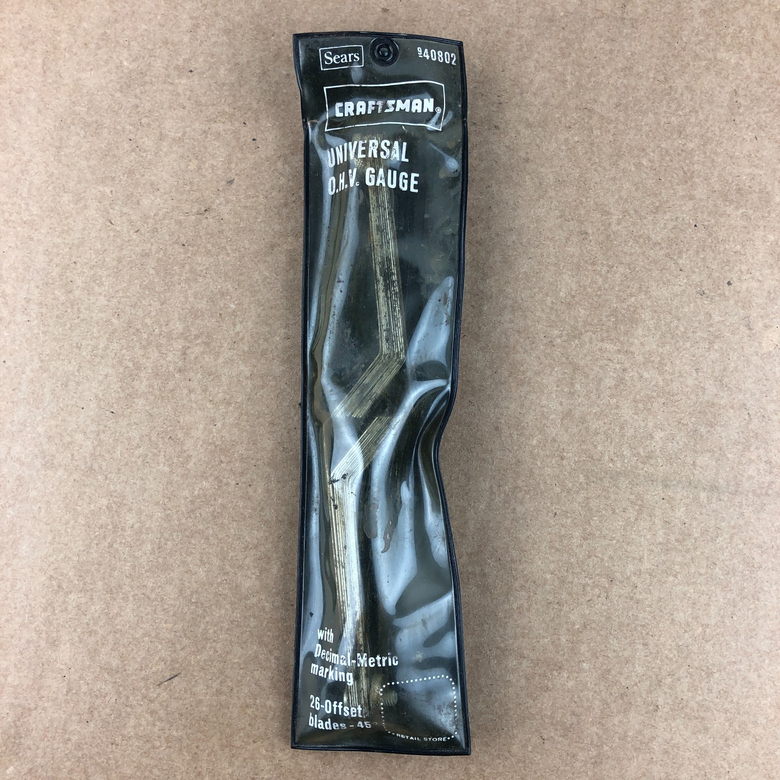 Craftsman USA Over Head Valve Gauge Clearance Tool OHV Offset Blade 40802 Sears