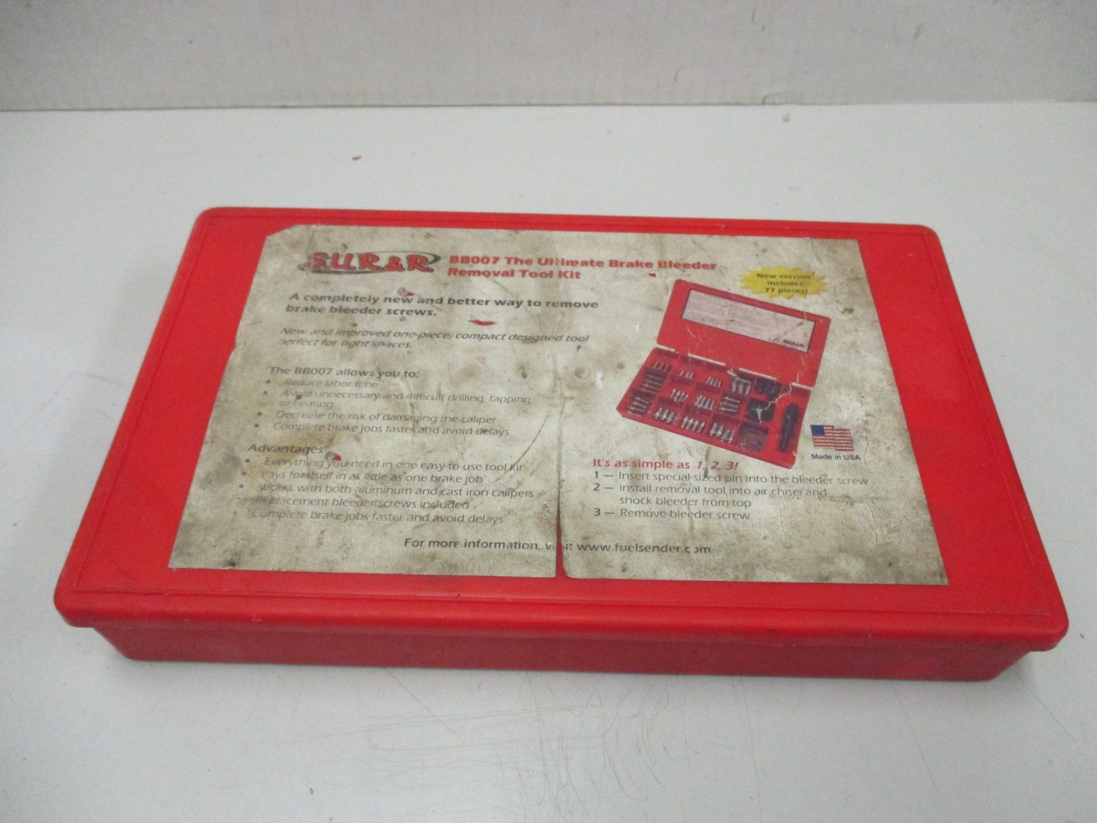 S.U.R&R BB007 Brake Bleeder Removal Tool Kit (Not Complete)