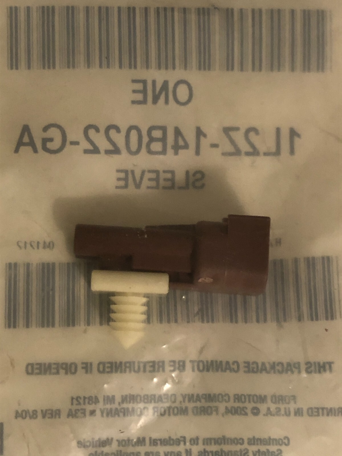 NEW FORD Genuine OEM 1L2Z-14B022-GA SRS Wiring Connector Sleeve NOS