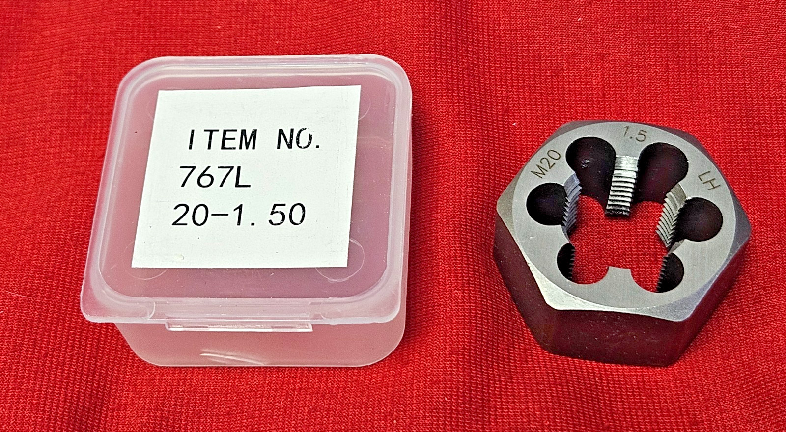 M20 X 1.5 20MM LEFT HAND x 1.4″ Hex Rethread Die Alfa MHD70775L CS LH Metric