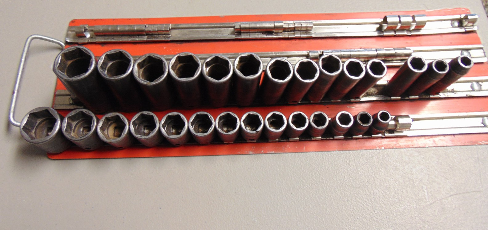 28 Pc. Snap On IMFM (14 Pc.) 3/8″ Dr. 6 Pt. AND SIMFM (14 Pc.) IMPACT SOCKETS