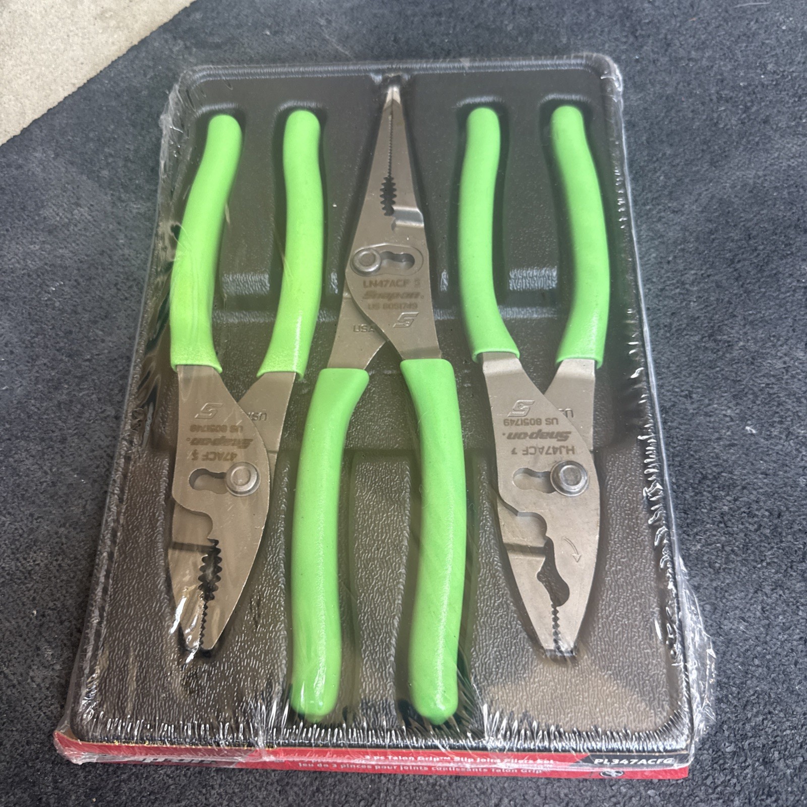 For Snap-on™ PL347ACFG Talon Grip™ Slip Joint Plier Set HJ47ACF 47ACF LN47ACF