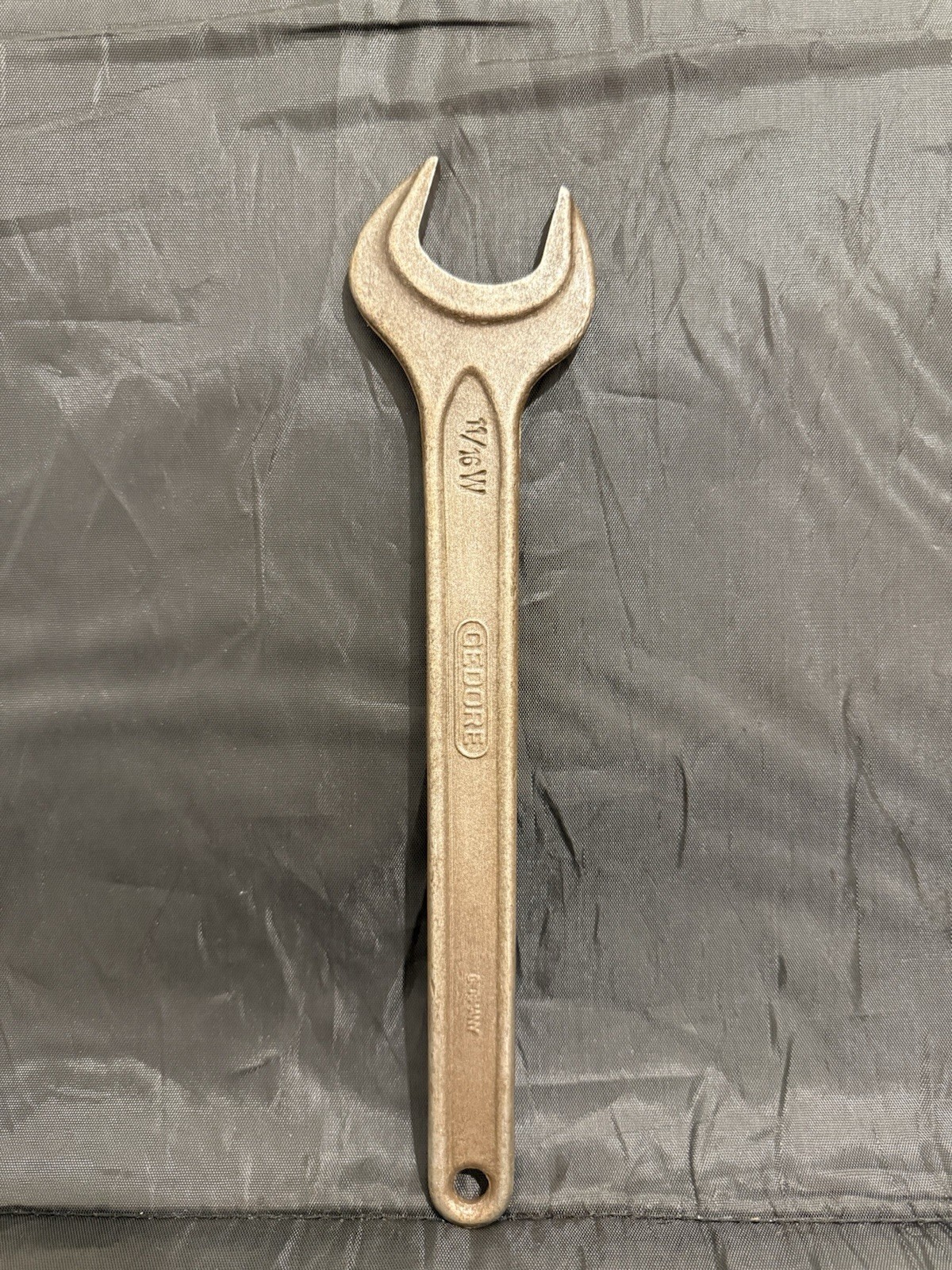Vintage Gedore DIN 894 Single Ended Spanner/Wrench 11/16w Made In Germany